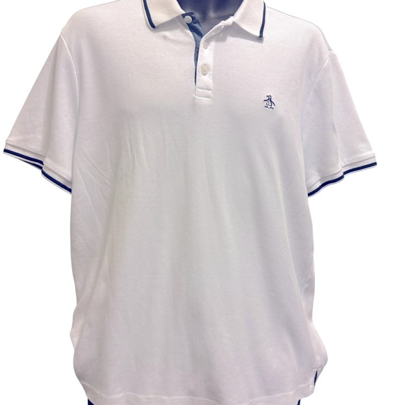 Original Penguin White Polo with Black Accents in new conditions - Picture 8 of 11